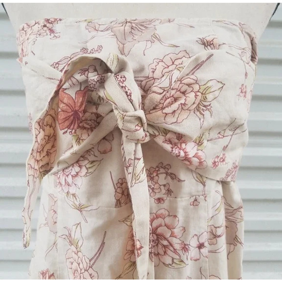 Somedays Lovin Golden Sky Midi Dress Floral Pattern Sz S - Picture 3 of 4